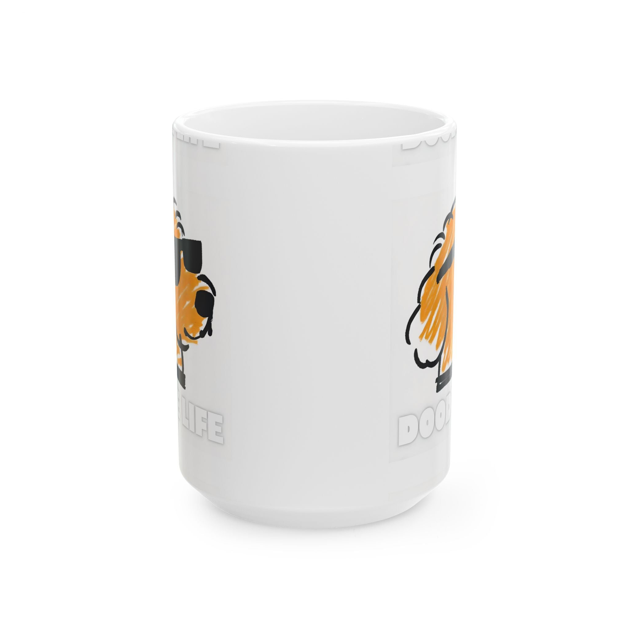 Dog Lover's Ceramic Coffee Mug - Doodle Life, Perfect Gift for Dog Lovers, Funny Coffee Cup
