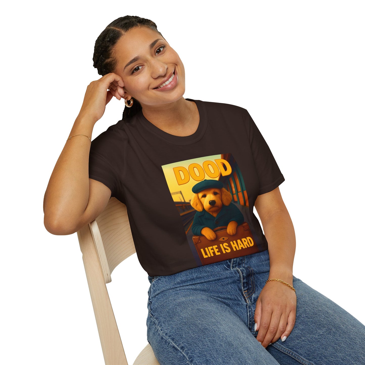 Dood Life is Hard T-Shirt, Funny Pet Tee, Unisex Graphic Shirt, Casual Wear Gift, Dog Lover Apparel
