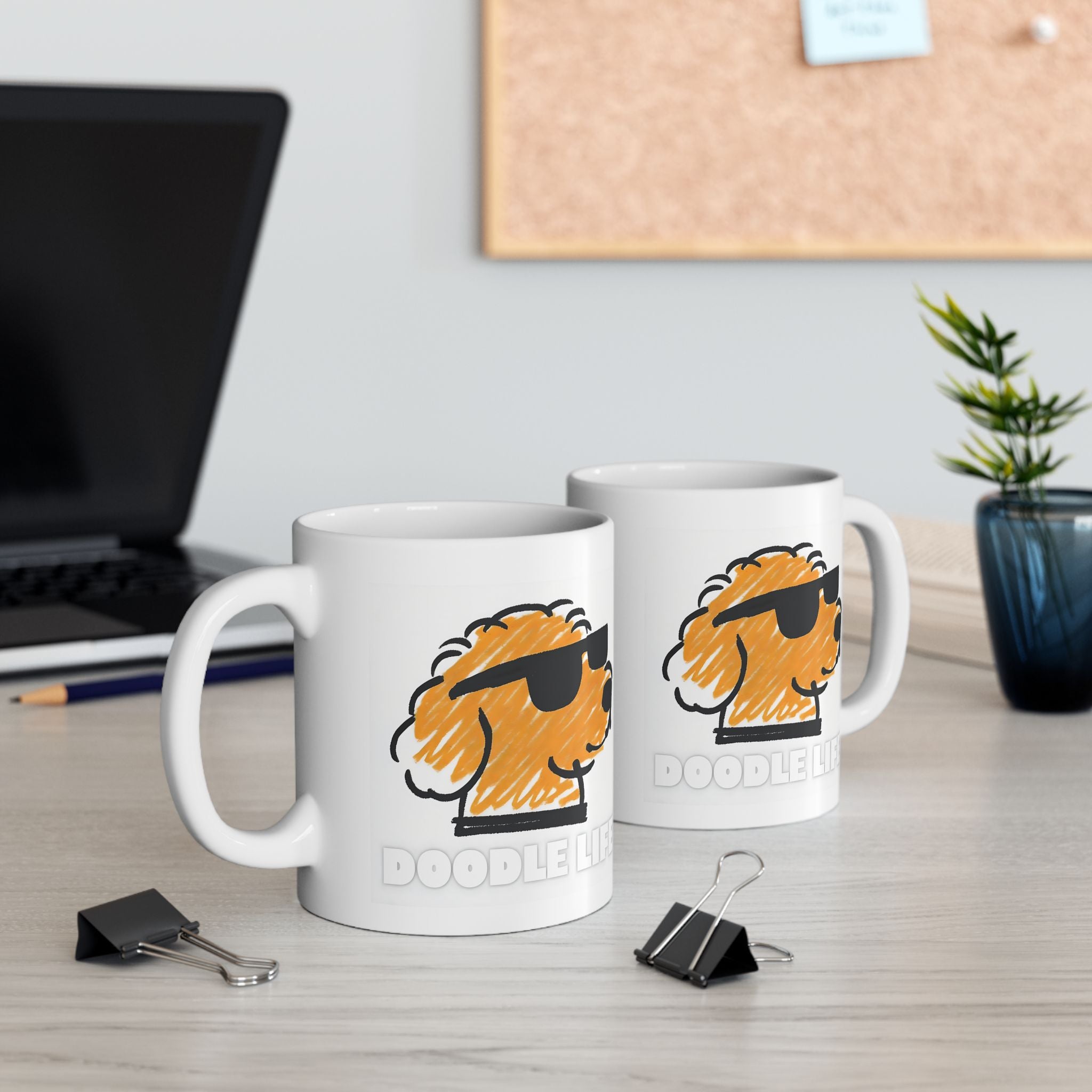 Dog Lover's Ceramic Mug - Doodle Mom Fuel Latte Mug, Coffee Cup Gift