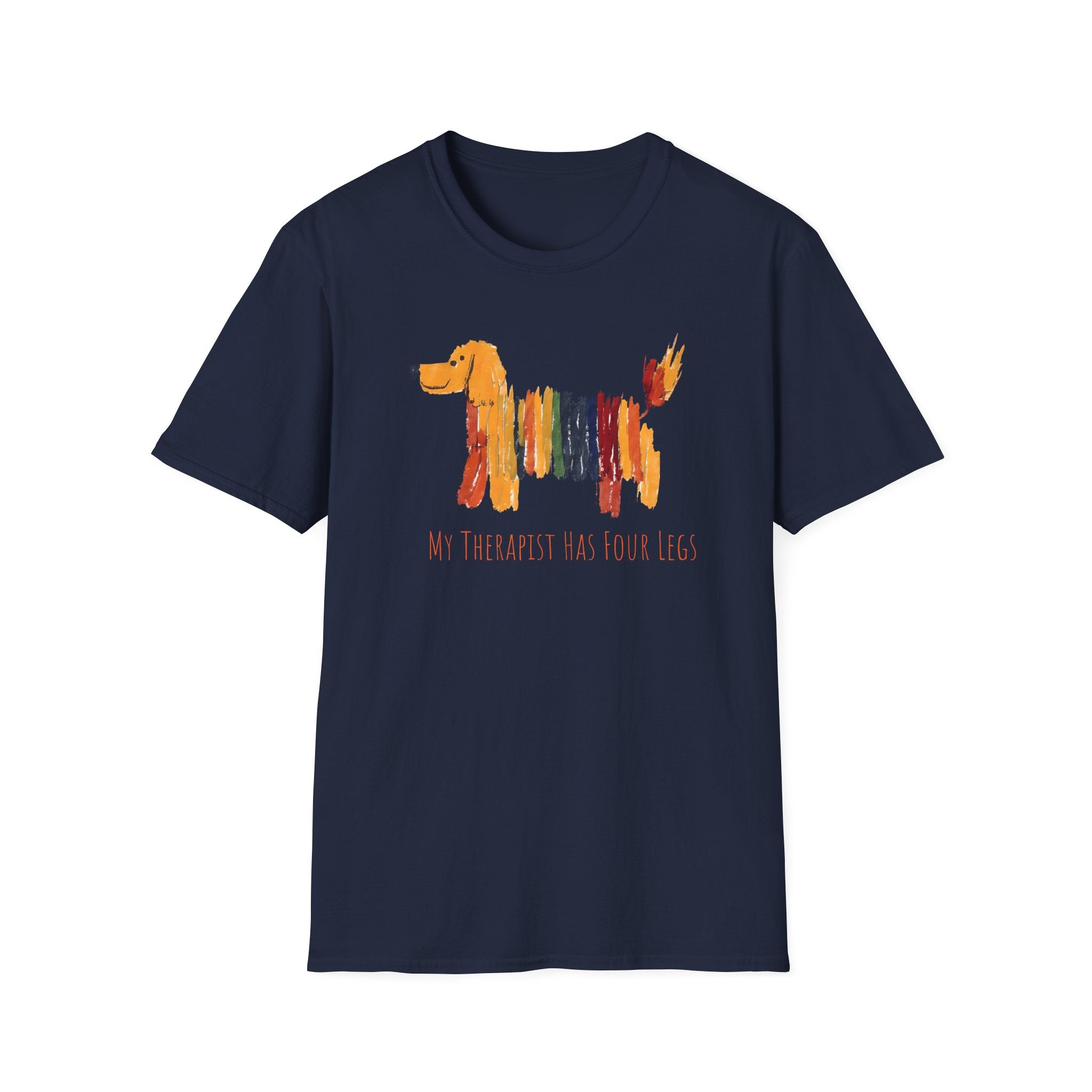 My Therapist Has Four Legs, Dog Therapy Unisex T-Shirt, Gift for Dog Lovers, Pet Therapy Tee, Animal Lover Apparel, Cute Dog Shirt