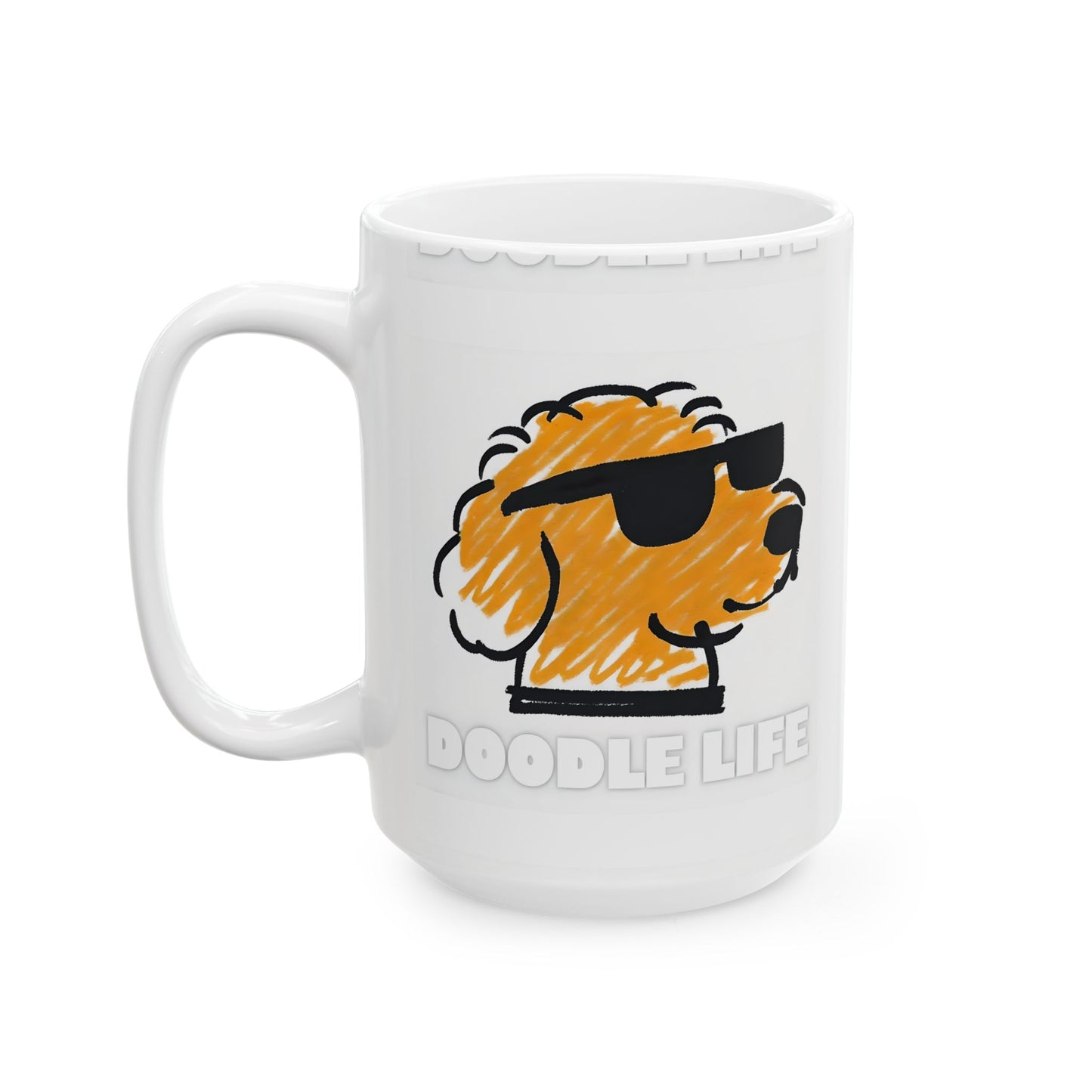 Dog Lover's Ceramic Coffee Mug - Doodle Life, Perfect Gift for Dog Lovers, Funny Coffee Cup