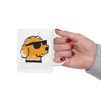 Dog Lover's Ceramic Mug - Doodle Mom Fuel Latte Mug, Coffee Cup Gift