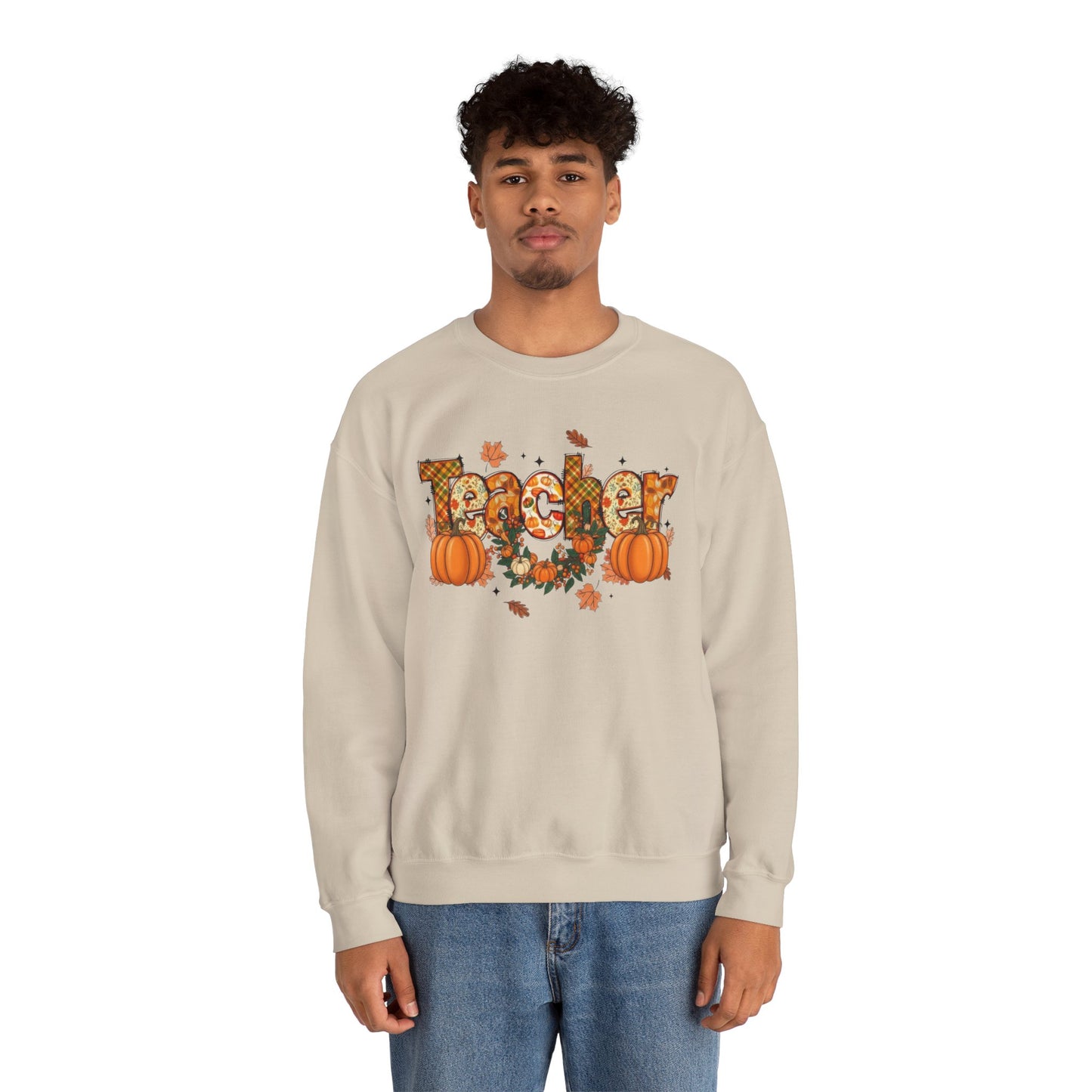 Festive Teacher Sweatshirt, Cozy Fall Apparel, Thanksgiving Gift, Pumpkin Sweater, Autumn Fashion, Teacher Appreciation