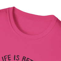 Unisex Softstyle T-Shirt, Life is Better with a Doodle, Funny Dog Shirt, Goldendoodle Tee