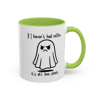 No Coffee is Boo Sheet, Funny Ghost Coffee Mug, Halloween Coffee Cups, Gift for Latte Lovers