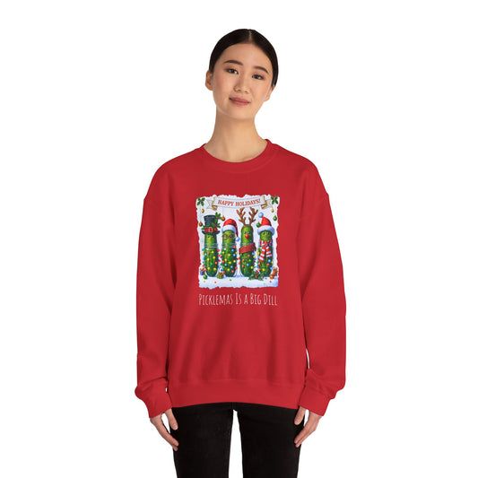Christmas Is A Big Dill: Ugly Sweater: Holiday Cheer, Funny Gift for Pickle Lovers, Christmas Apparel