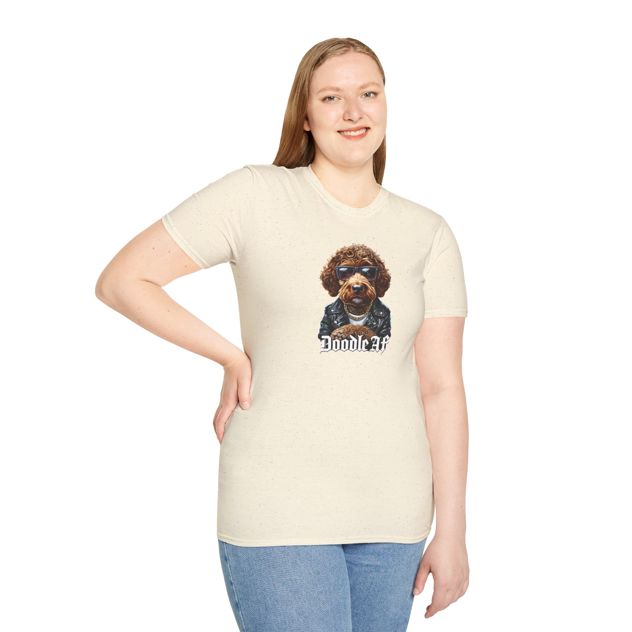 Doodle AF, Cool Doodle Dog Unisex T-Shirt, Pet Lover Gift, Dog Apparel, Dog Mom, Funny Animal Tee