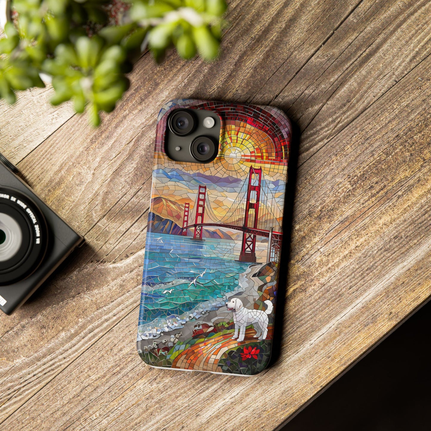 Mountain Landscape Slim Mobile Phone Cases, Phone Accessories, Doodle Dog Cell Phone Case