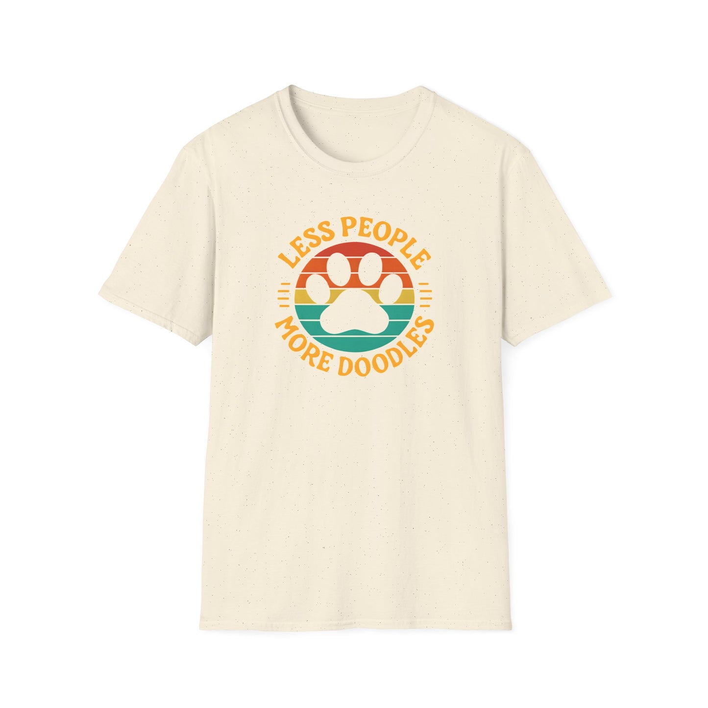Less People More Doodles. Unisex T-Shirt, Casual Gift, Pet Lover Apparel, Art Lover T-Shirt, Fun Everyday Wear, Quirky Tee