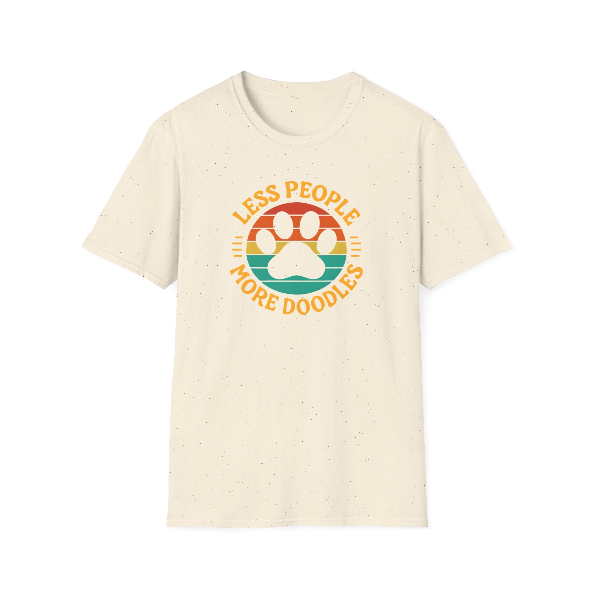 Less People More Doodles. Unisex T-Shirt, Casual Gift, Pet Lover Apparel, Art Lover T-Shirt, Fun Everyday Wear, Quirky Tee