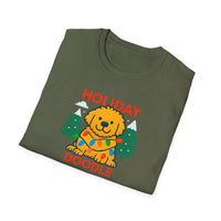 Holiday Doodle. Festive Dog Lover T-Shirt, Cute Pet Shirt, Holiday Gift, Unisex Graphic Tee, Christmas Apparel, Winter Fashion