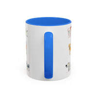 Colorful Doodle Dog-Themed Mugs, Cute Animal Mug, Pet Lover Gift, Coffee Cup, Dog Parent Present