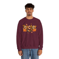 Festive Teacher Sweatshirt, Cozy Fall Apparel, Thanksgiving Gift, Pumpkin Sweater, Autumn Fashion, Teacher Appreciation