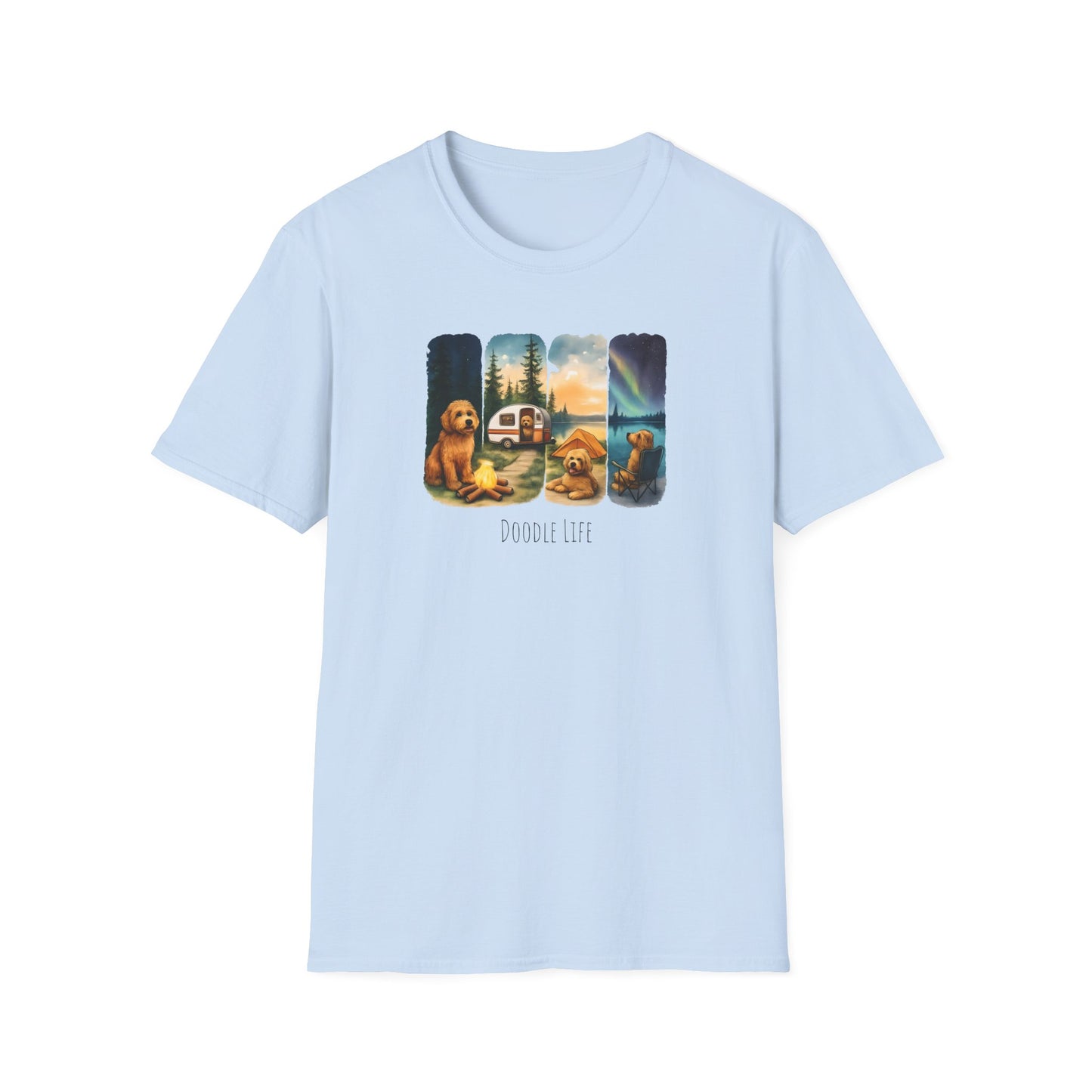 Doodle Life. Travel Dog Lover T-Shirt, Cute Pet Camping Tee, Adventure Shirt, Gifts for Dog Owners, Doodle Travel T-Shirt