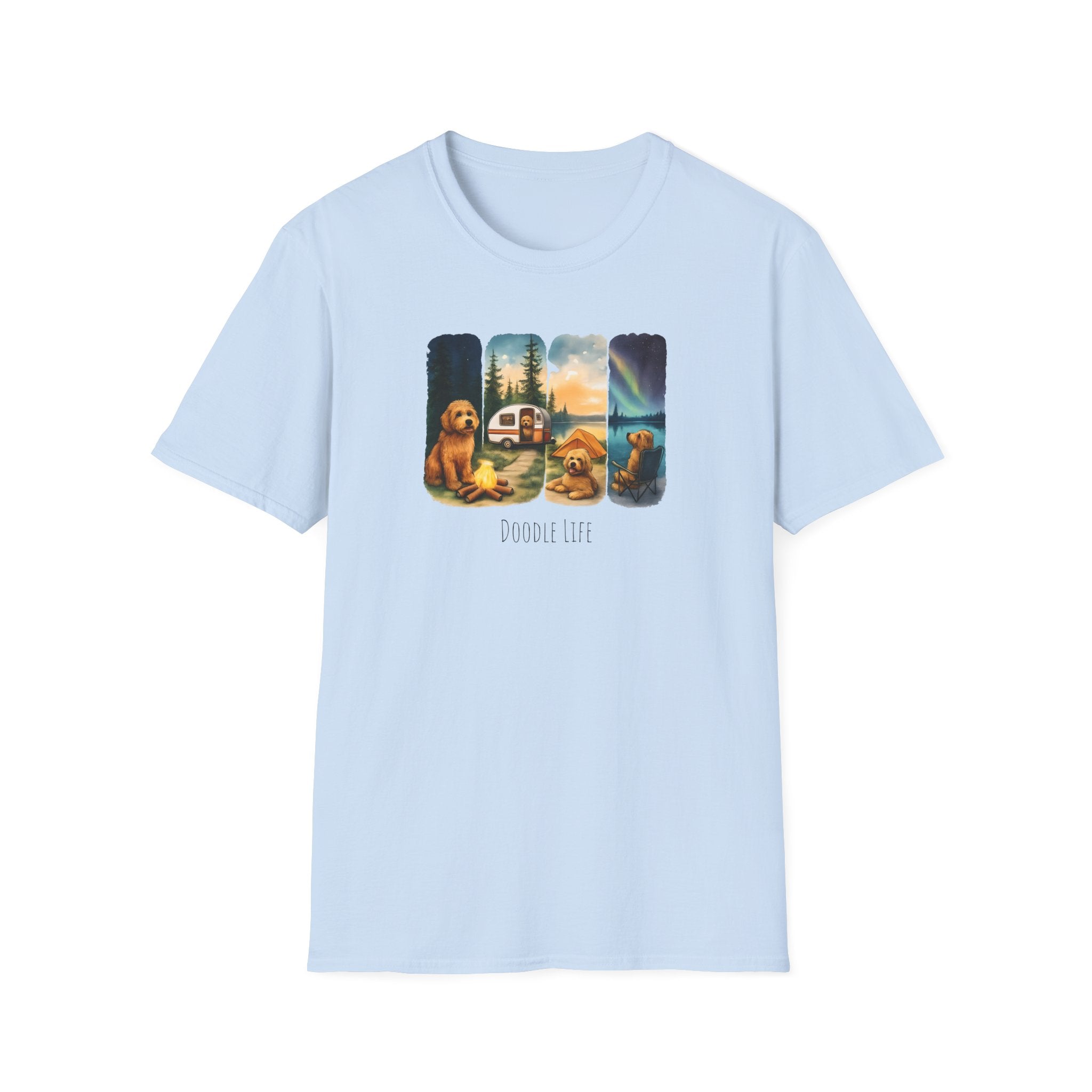 Doodle Life. Travel Dog Lover T-Shirt, Cute Pet Camping Tee, Adventure Shirt, Gifts for Dog Owners, Doodle Travel T-Shirt