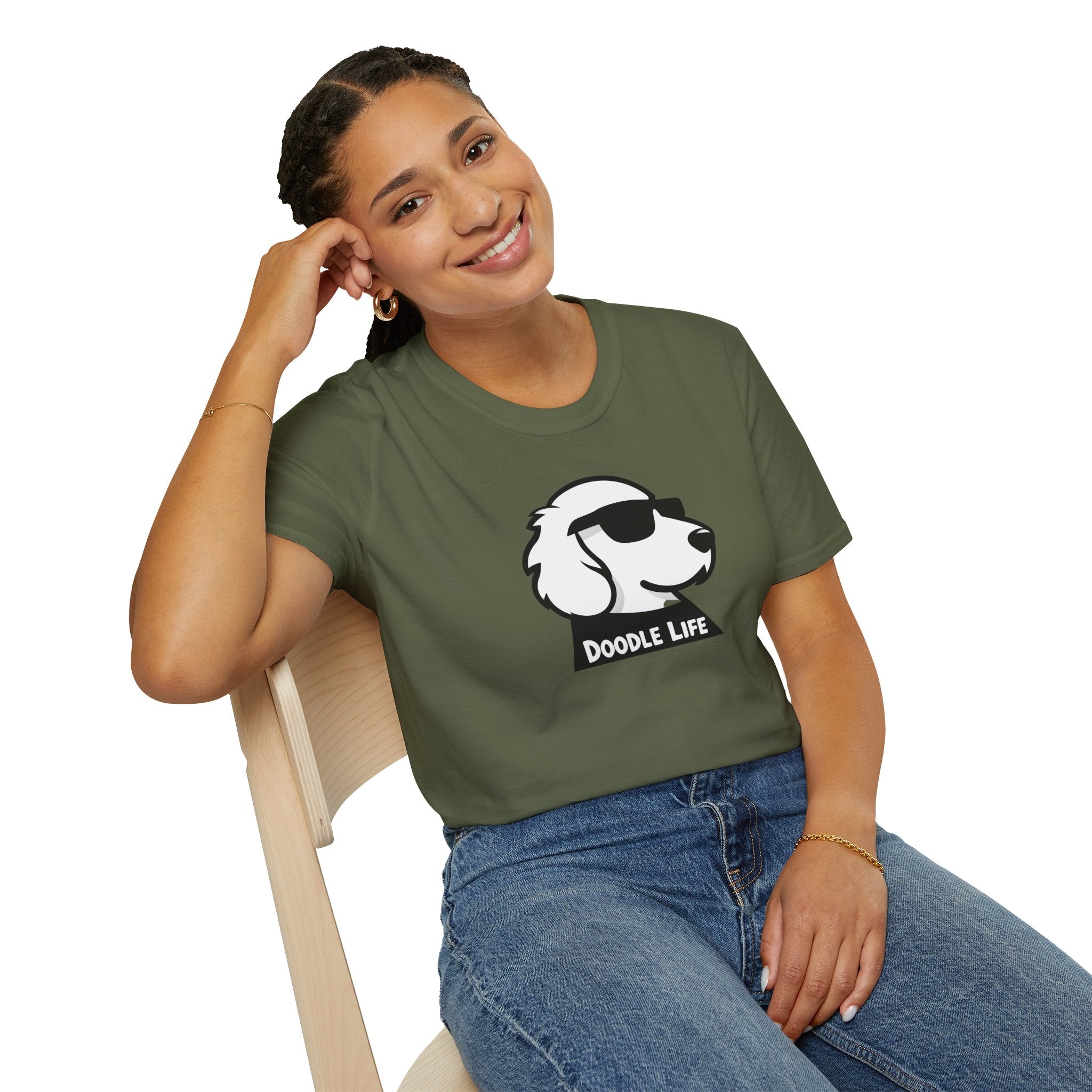 Doodle Life Unisex Softstyle T-Shirt, Dog Lover Gift, Pet Owner Apparel, Funny T-Shirt