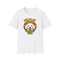 Pet. Play. Repeat. Doodle Life Pet Lover T-Shirt, Cute Dog Shirt, Pet Play Repeat Tee, Gift for Dog Owners, Animal Lover Apparel