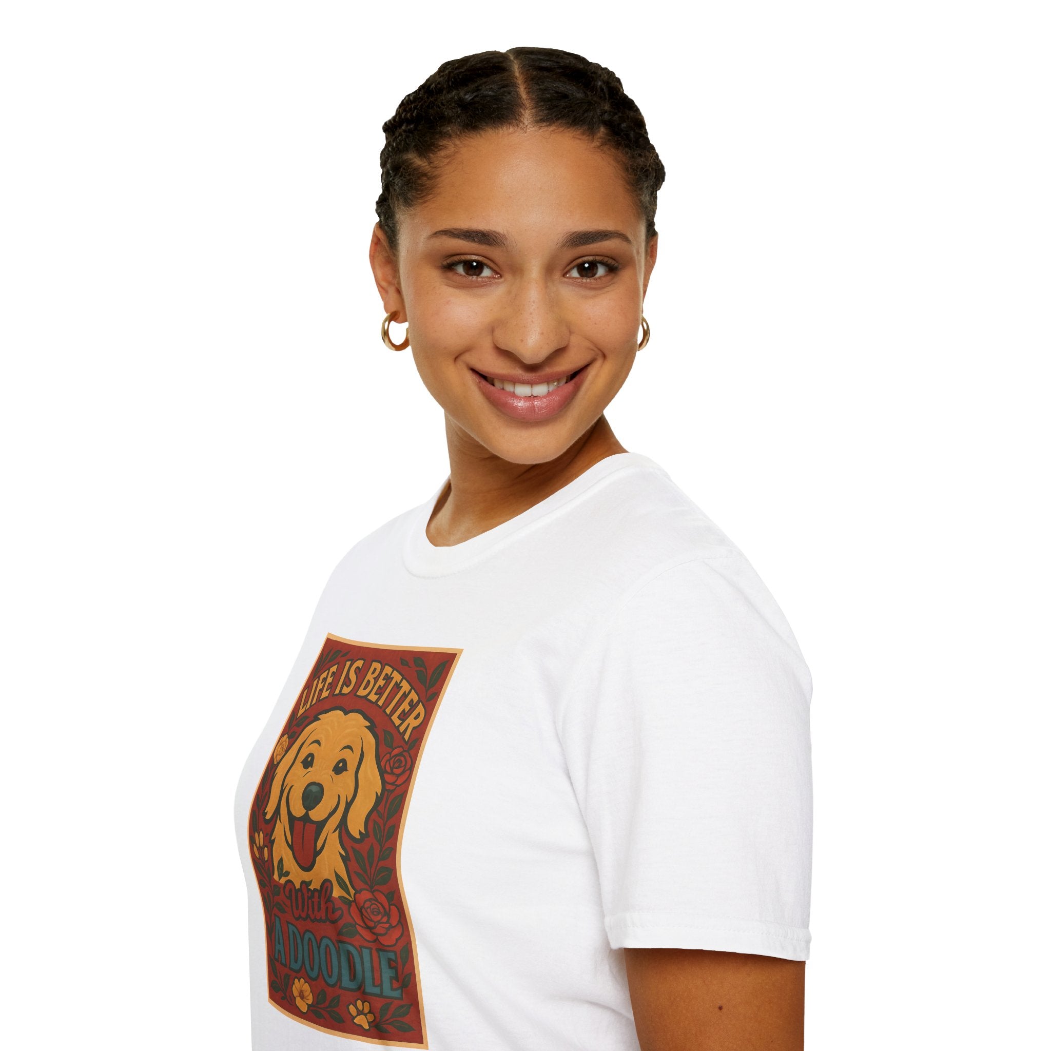 Doodle Pet T-Shirt - Life is Better with a Doodle Design, Cute Pet Shirts and Apparel, Gifts for Mom