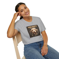 Unisex Dog Lover T-Shirt, Less People More Dogs, Pet Owner Gift, Casual Wear, Birthday Gift, Animal Lover Tee
