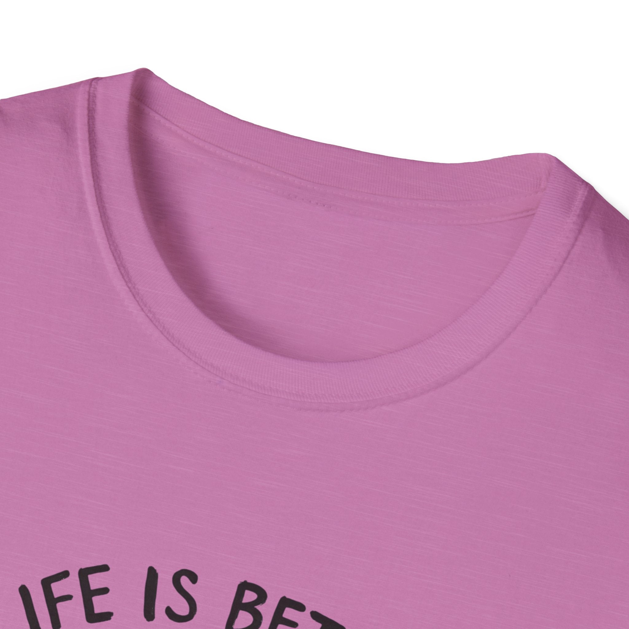 Unisex Softstyle T-Shirt, Life is Better with a Doodle, Funny Dog Shirt, Goldendoodle Tee