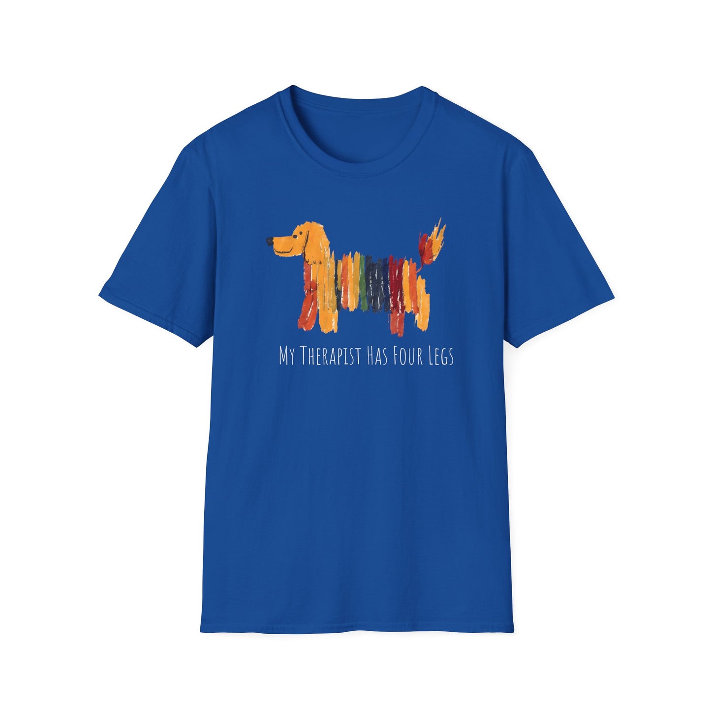 My Therapist Has Four Legs, Dog Therapy Unisex T-Shirt, Gift for Dog Lovers, Pet Therapy Tee, Animal Lover Apparel, Cute Dog Shirt