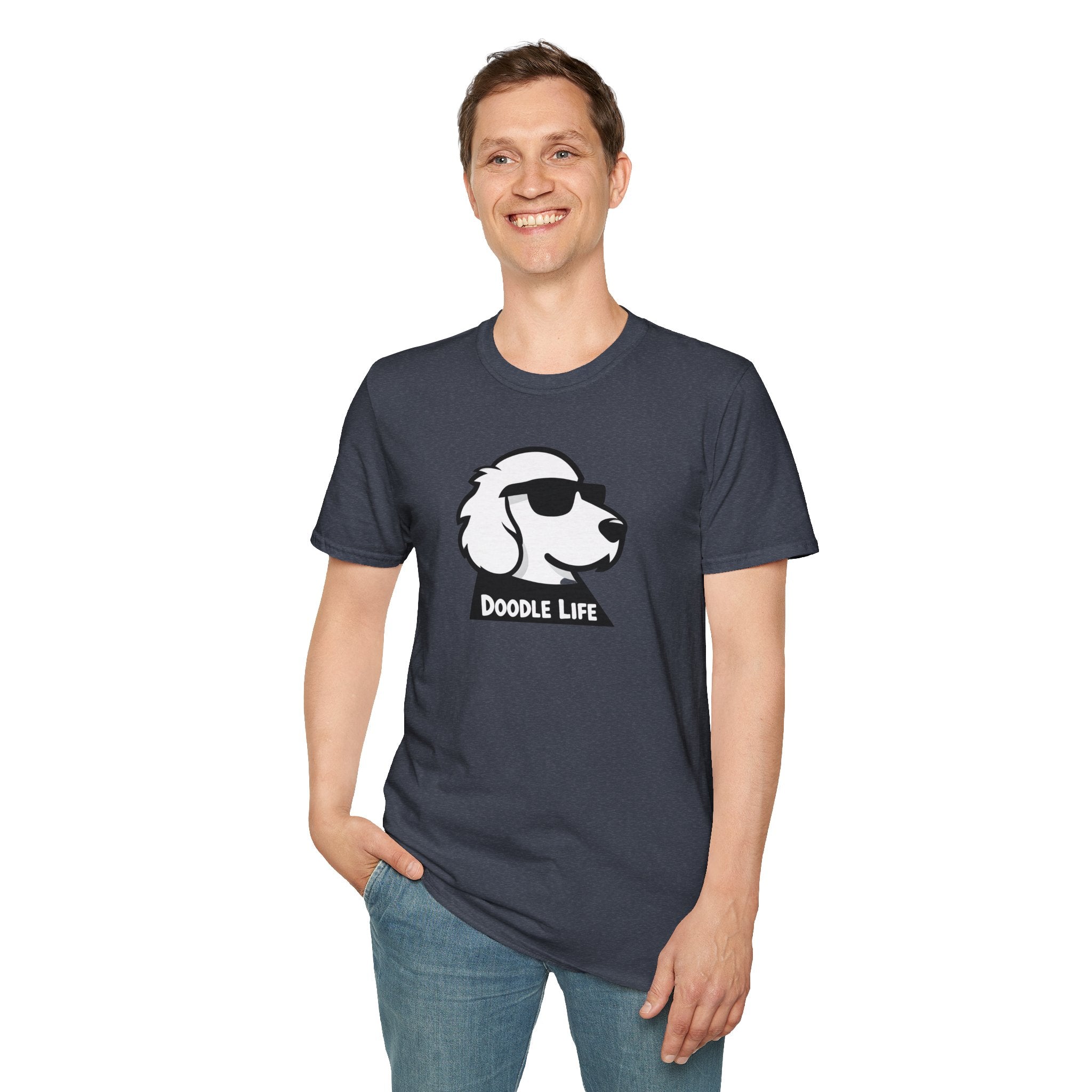 Doodle Life Unisex Softstyle T-Shirt, Dog Lover Gift, Pet Owner Apparel, Funny T-Shirt