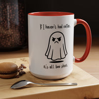 No Coffee is Boo Sheet, Funny Ghost Coffee Mug, Halloween Coffee Cups, Gift for Latte Lovers