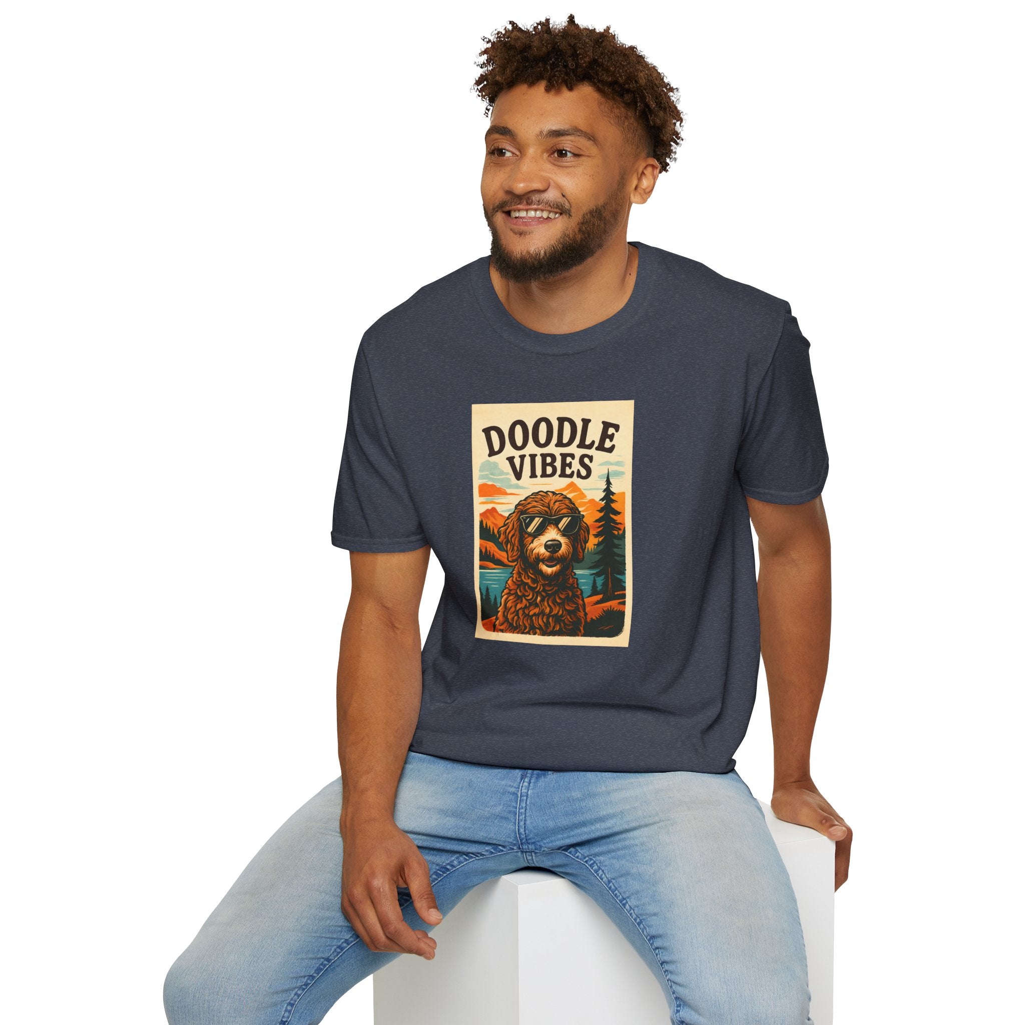 Doodle Vibes. Unisex T-Shirt, Funny Dog Tee, Gift for Pet Lovers, Casual Wear, Dog Enthusiast Shirt, Summer Fashion
