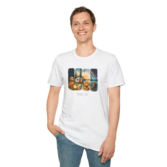 Doodle Life. Travel Dog Lover T-Shirt, Cute Pet Camping Tee, Adventure Shirt, Gifts for Dog Owners, Doodle Travel T-Shirt
