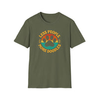Less People More Doodles. Unisex T-Shirt, Casual Gift, Pet Lover Apparel, Art Lover T-Shirt, Fun Everyday Wear, Quirky Tee