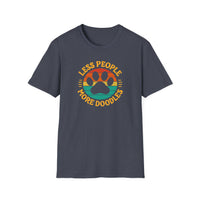 Less People More Doodles. Unisex T-Shirt, Casual Gift, Pet Lover Apparel, Art Lover T-Shirt, Fun Everyday Wear, Quirky Tee