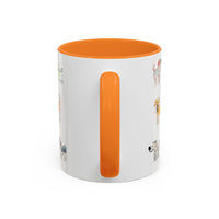 Colorful Doodle Dog-Themed Mugs, Cute Animal Mug, Pet Lover Gift, Coffee Cup, Dog Parent Present