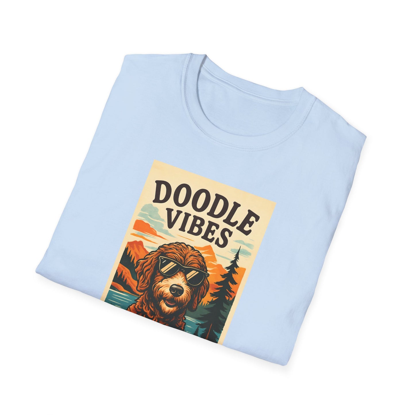 Doodle Vibes. Unisex T-Shirt, Funny Dog Tee, Gift for Pet Lovers, Casual Wear, Dog Enthusiast Shirt, Summer Fashion