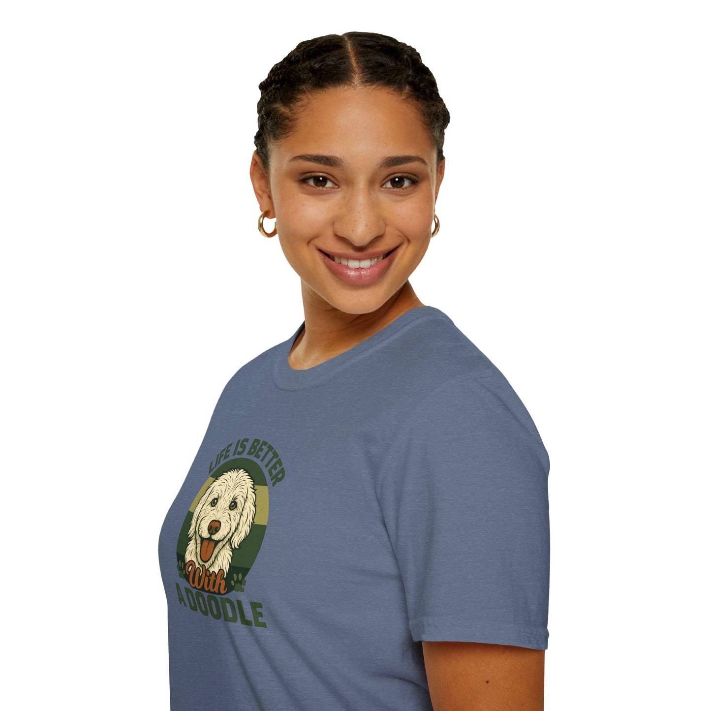 Life is Better with a Doodle, T-Shirt for Dog Lovers, Cute Pet Tee, Unisex Graphic Tee, Gift for Dog Parents, Animal Lovers Apparel