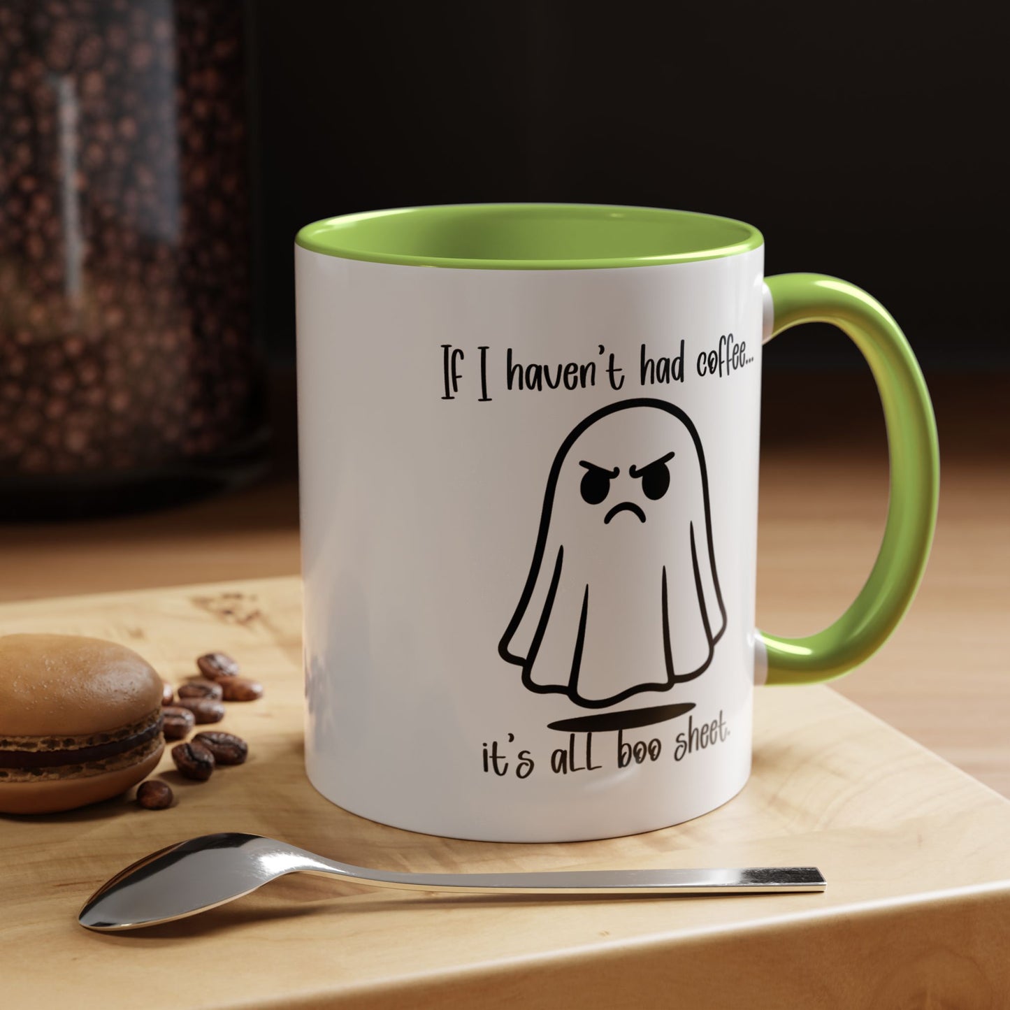 No Coffee is Boo Sheet, Funny Ghost Coffee Mug, Halloween Coffee Cups, Gift for Latte Lovers