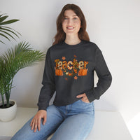 Festive Teacher Sweatshirt, Cozy Fall Apparel, Thanksgiving Gift, Pumpkin Sweater, Autumn Fashion, Teacher Appreciation