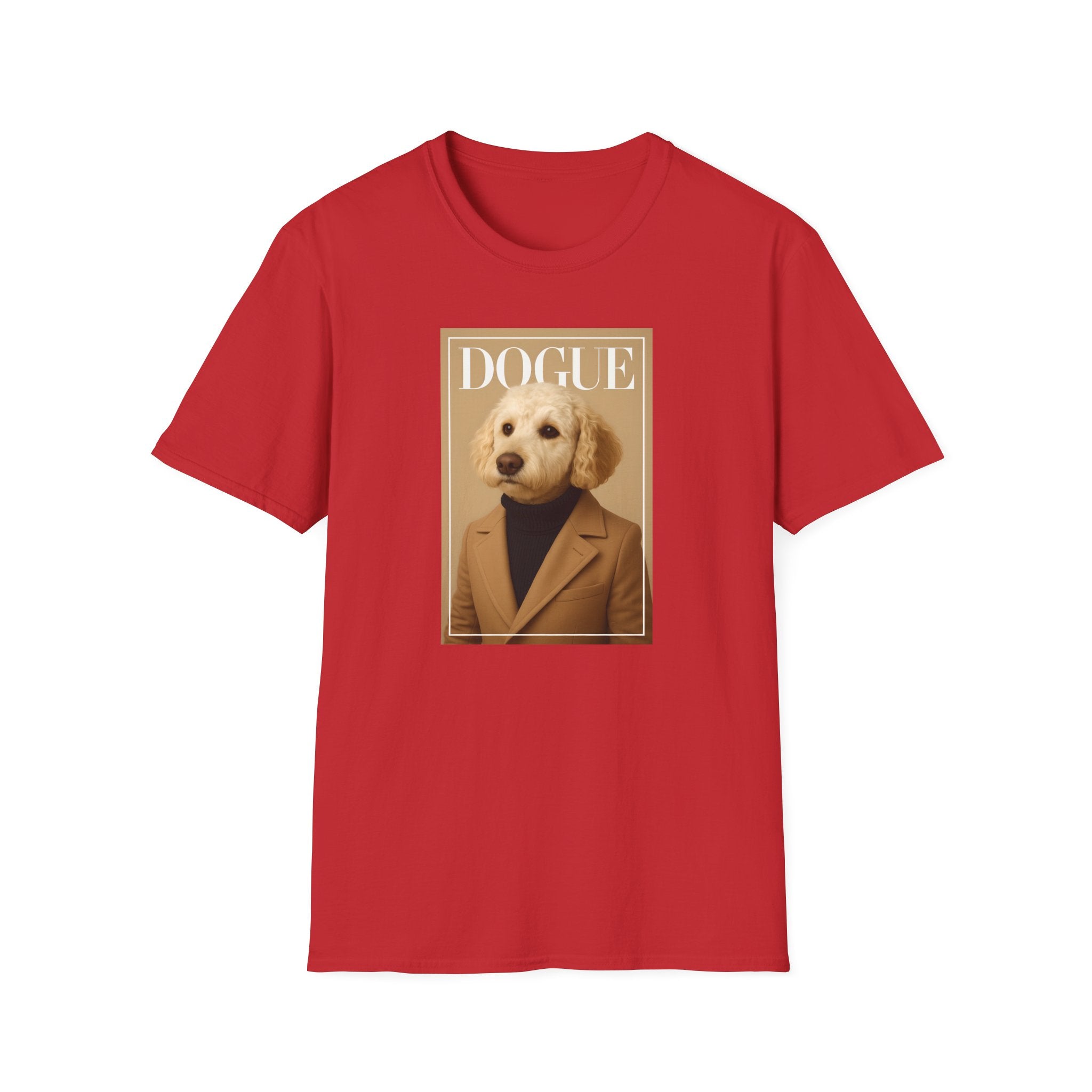 Dogue Magazine Cover. Themed Unisex T-Shirt - Fun Pet Lover Gift, Dog Mom Apparel
