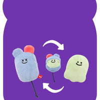 Haunted Hideaway: Interactive Ghost Mouse Plush Toy With Food-Hiding Feature