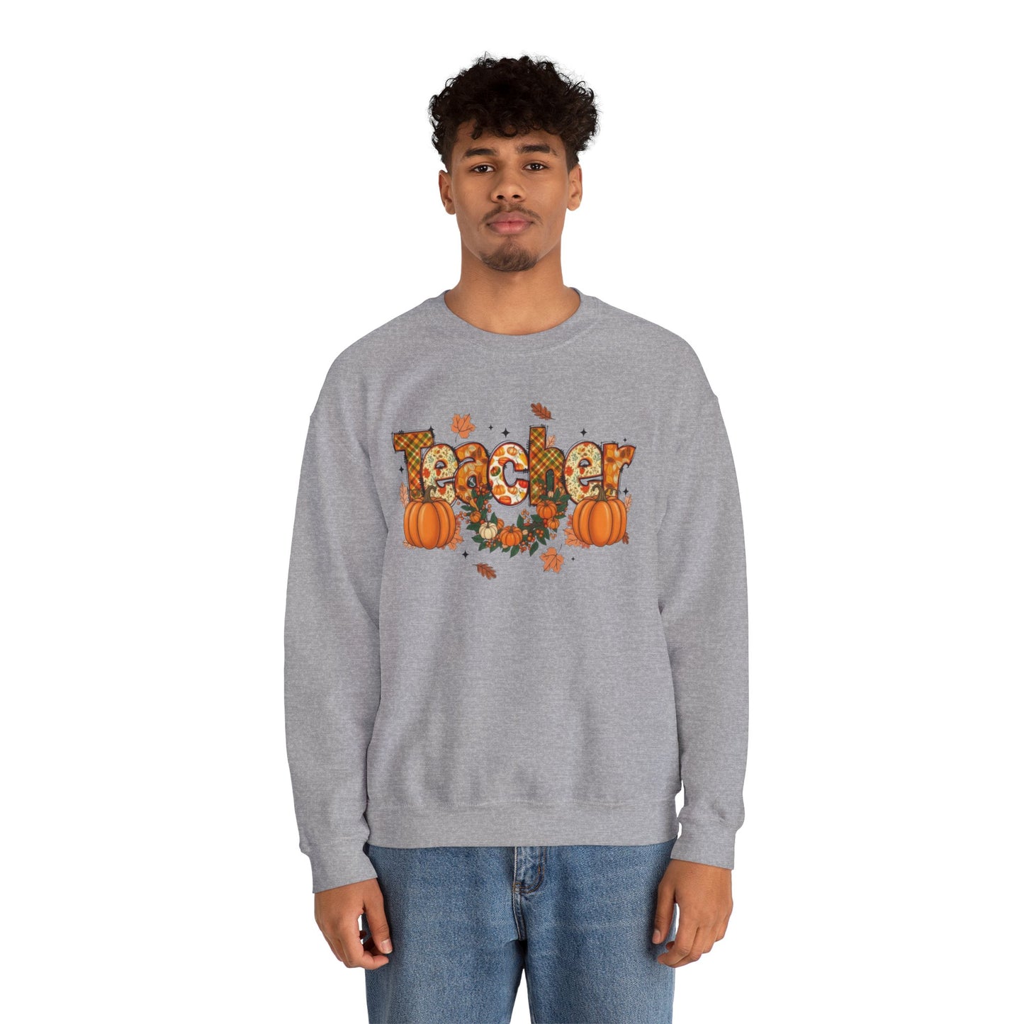 Festive Teacher Sweatshirt, Cozy Fall Apparel, Thanksgiving Gift, Pumpkin Sweater, Autumn Fashion, Teacher Appreciation