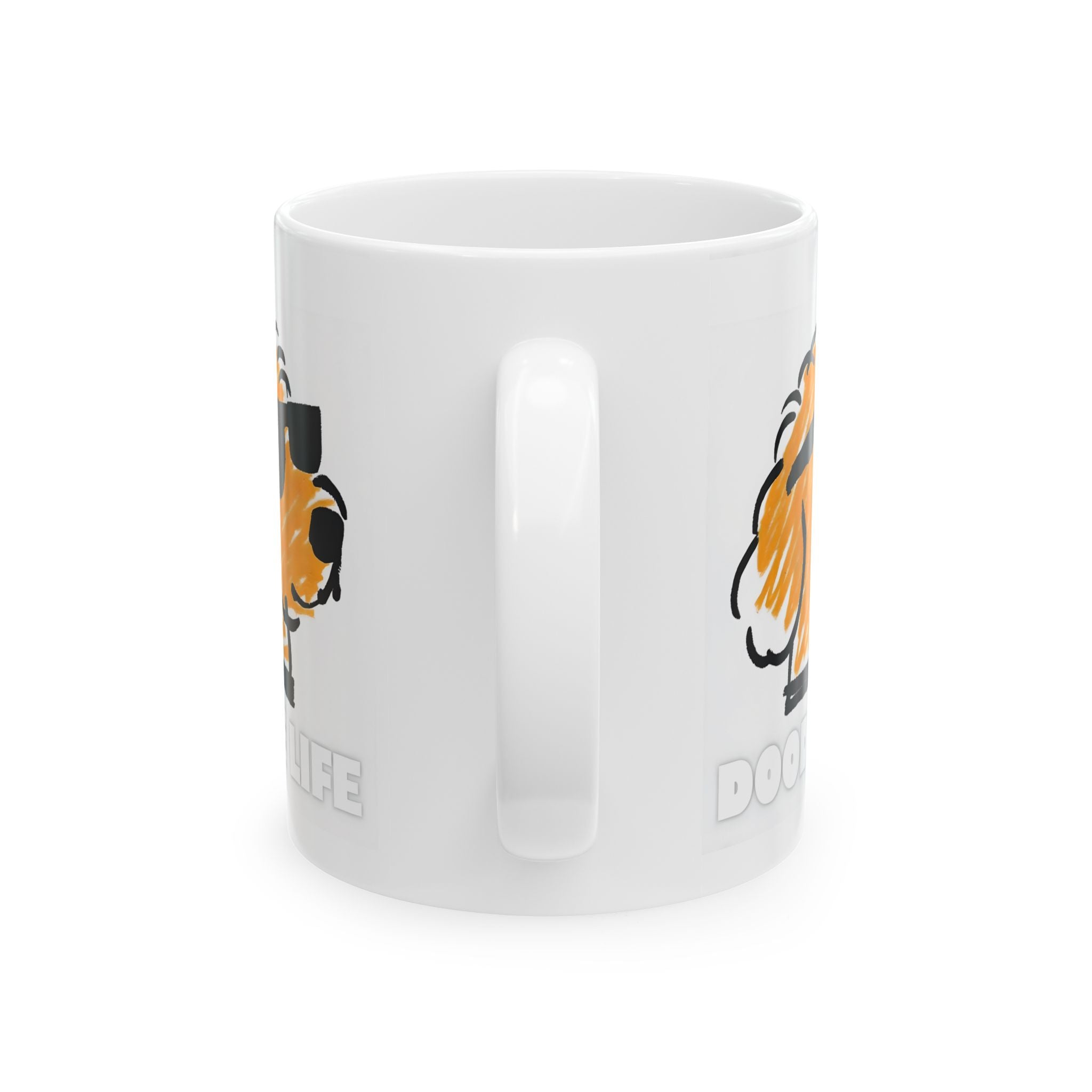 Dog Lover's Ceramic Coffee Mug - Doodle Life, Perfect Gift for Dog Lovers, Funny Coffee Cup