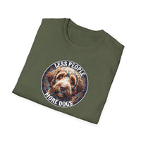 Less People More Dogs, T-Shirt, Funny Dog Lover Tee, Pet Owner Gift, Unisex Animal Shirt, Casual Wear, Doggie Apparel