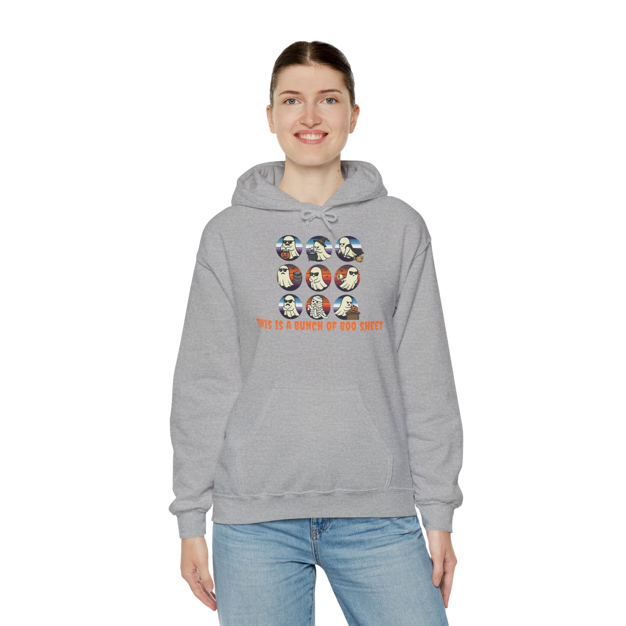 Funny Graphic Hoodie: This Is A Bunch Of Boo Sheet, Humor Sweatshirt, Unisex Pullover, Halloween Gift