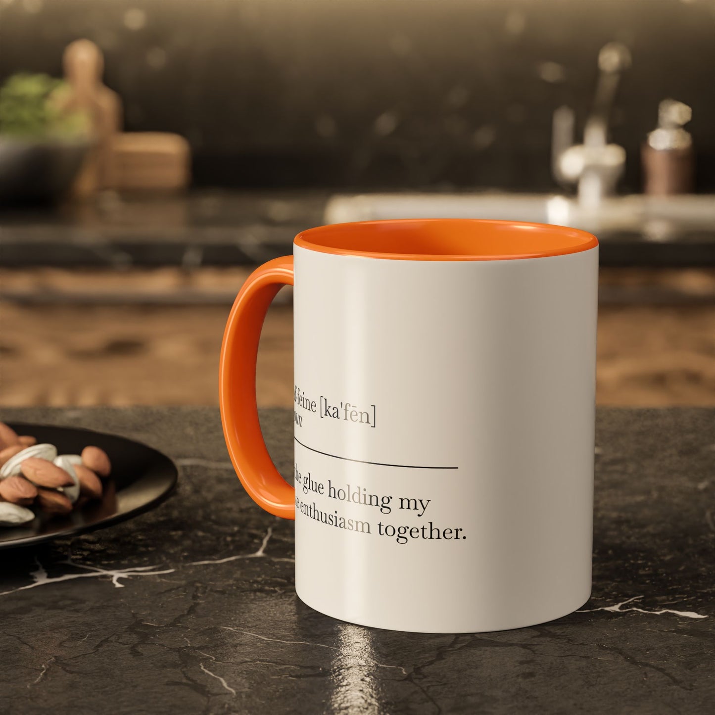 Motivational Coffee Mug - "Caf.feine" - 11oz & 15oz