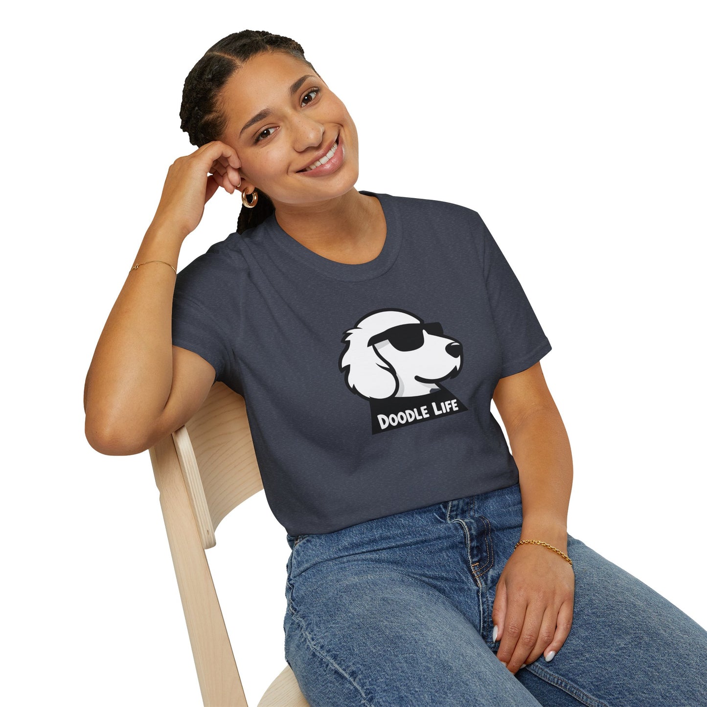 Doodle Life Unisex Softstyle T-Shirt, Dog Lover Gift, Pet Owner Apparel, Funny T-Shirt