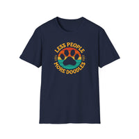 Less People More Doodles. Unisex T-Shirt, Casual Gift, Pet Lover Apparel, Art Lover T-Shirt, Fun Everyday Wear, Quirky Tee