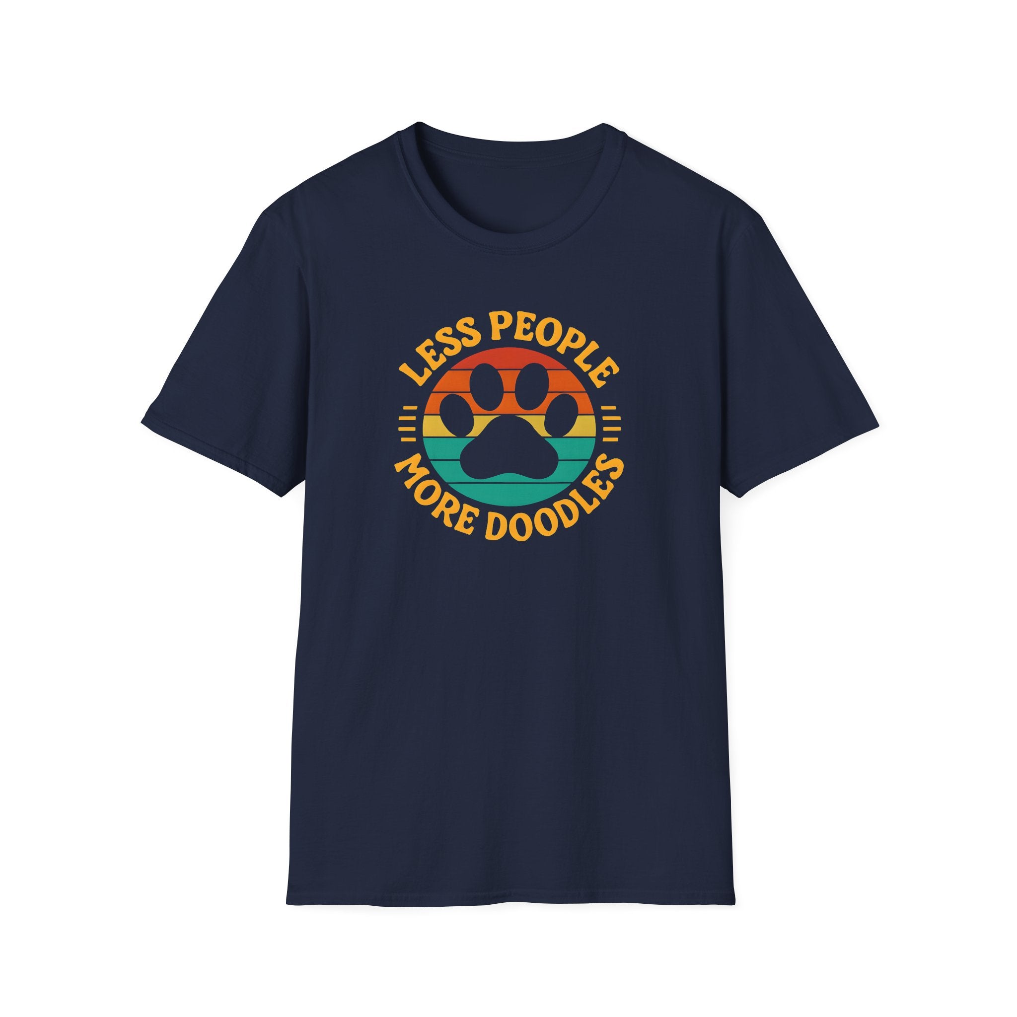 Less People More Doodles. Unisex T-Shirt, Casual Gift, Pet Lover Apparel, Art Lover T-Shirt, Fun Everyday Wear, Quirky Tee