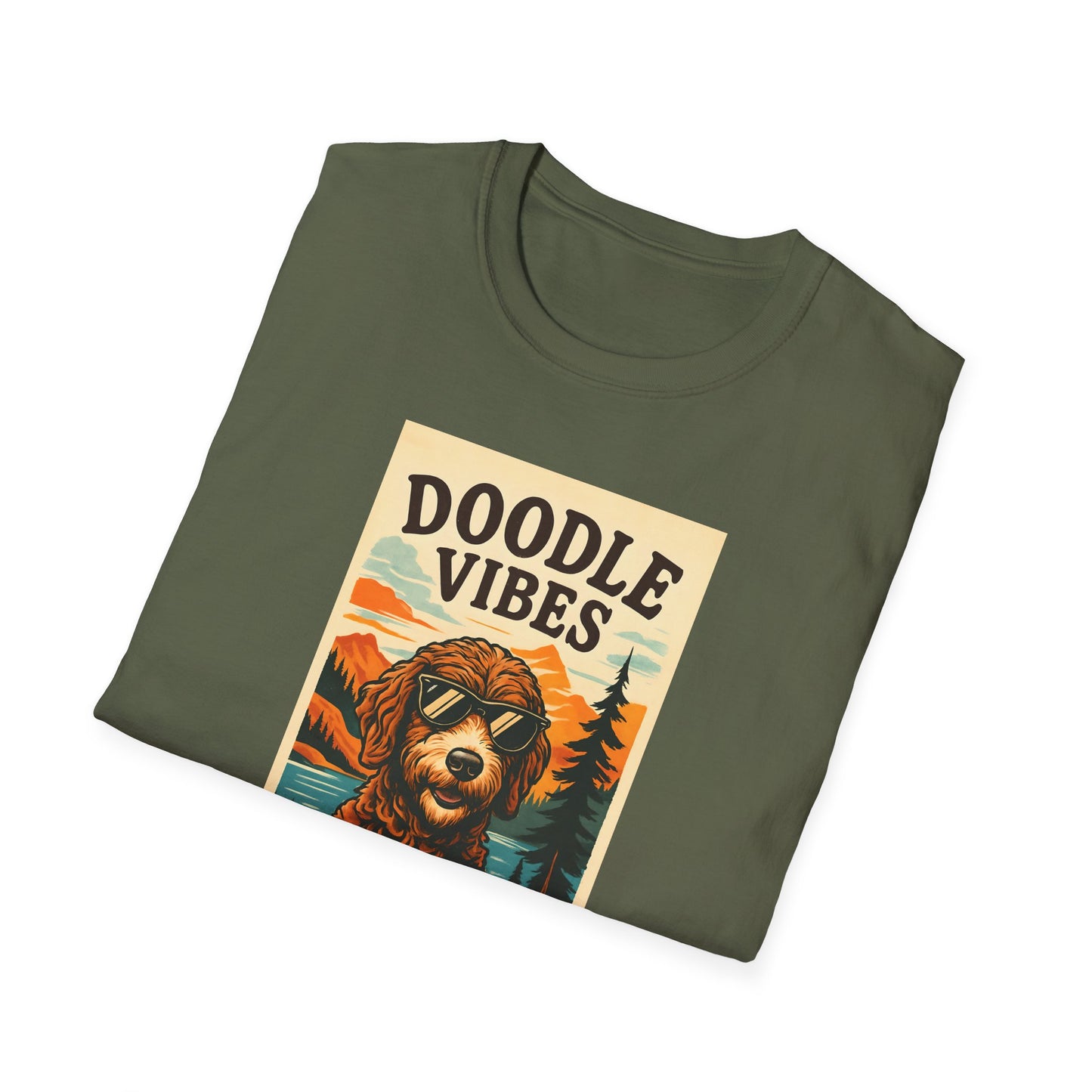 Doodle Vibes. Unisex T-Shirt, Funny Dog Tee, Gift for Pet Lovers, Casual Wear, Dog Enthusiast Shirt, Summer Fashion