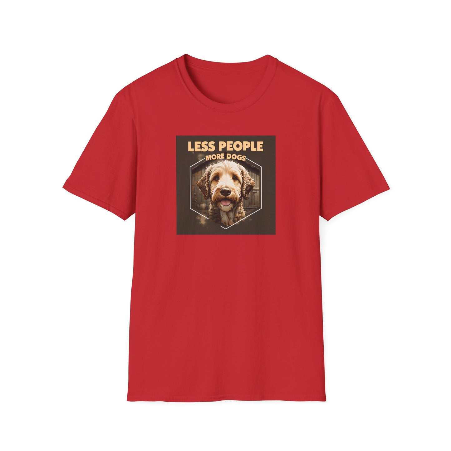 Unisex Dog Lover T-Shirt, Less People More Dogs, Pet Owner Gift, Casual Wear, Birthday Gift, Animal Lover Tee