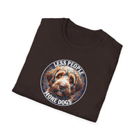 Less People More Dogs, T-Shirt, Funny Dog Lover Tee, Pet Owner Gift, Unisex Animal Shirt, Casual Wear, Doggie Apparel