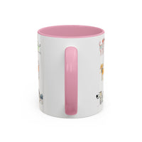 Colorful Doodle Dog-Themed Mugs, Cute Animal Mug, Pet Lover Gift, Coffee Cup, Dog Parent Present